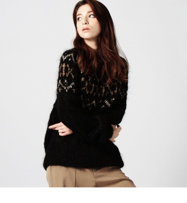 【ローズ バッド/ROSE BUD】 （MES DEMOISELLES…PARIS）TOP MODJO GOLD MIX SWEATER [送料無料]