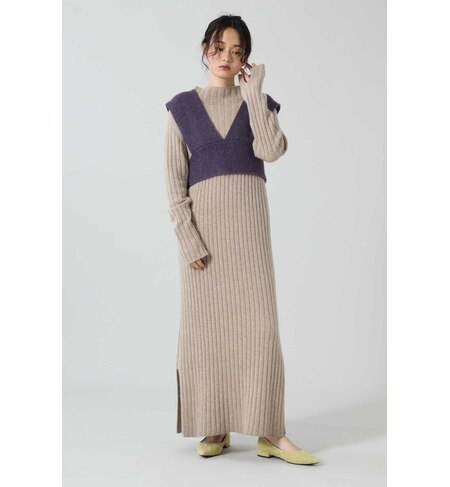 ビスチェ付きニットワンピース Rosebud ローズバッド の通販 アイルミネ ビスチェ付きニットワンピース Rosebud ローズバッド の通販 アイルミネ