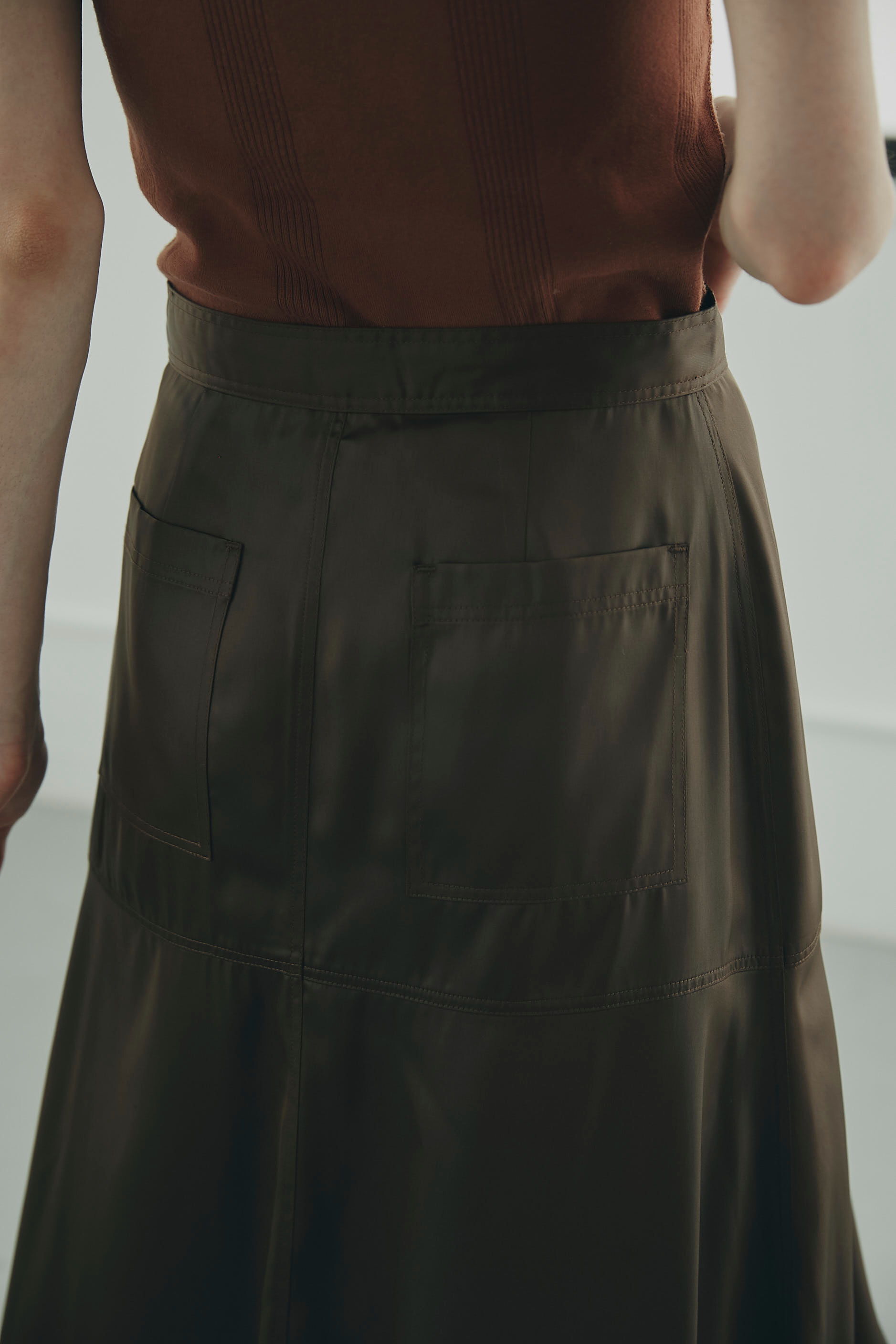 チンツ加工マーメイドスカート|ROSEBUD(ローズバッド)の通販｜アイルミネ