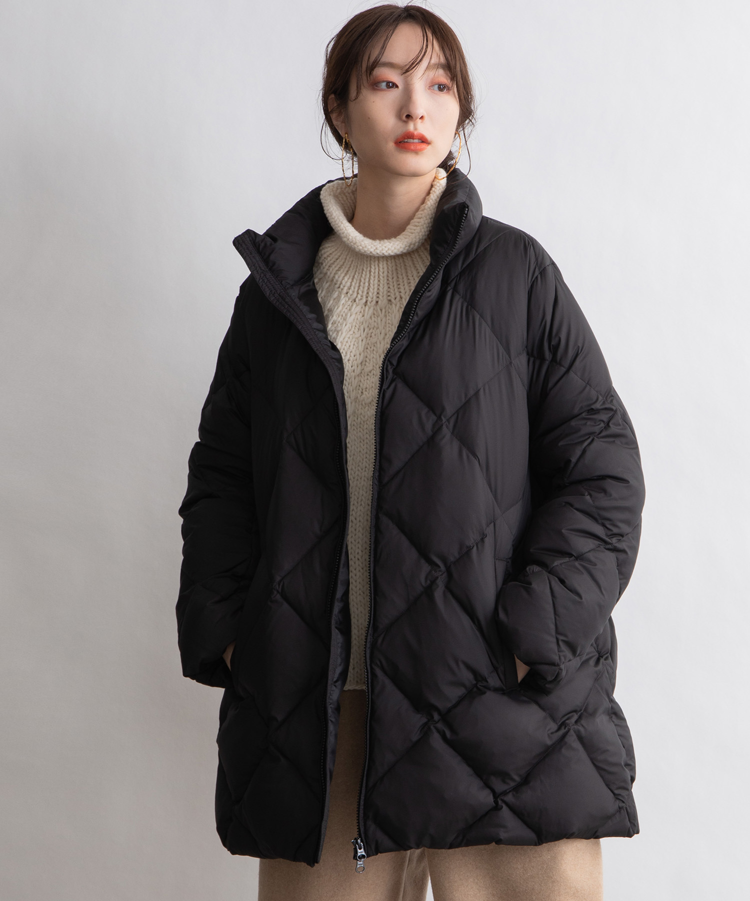 Audrey And John Wad キルティングハーフダウンコート Landwards ランドワーズ の通販 アイルミネ