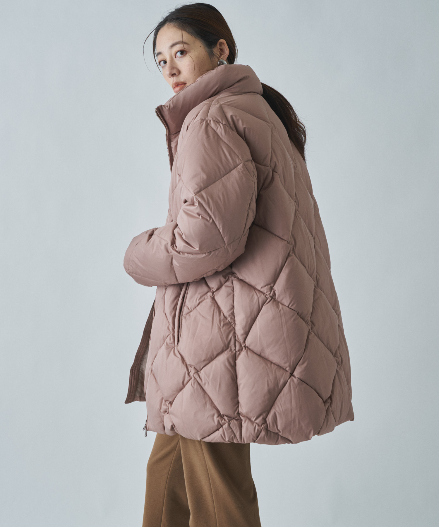 Audrey And John Wad キルティングハーフダウンコート Landwards ランドワーズ の通販 アイルミネ