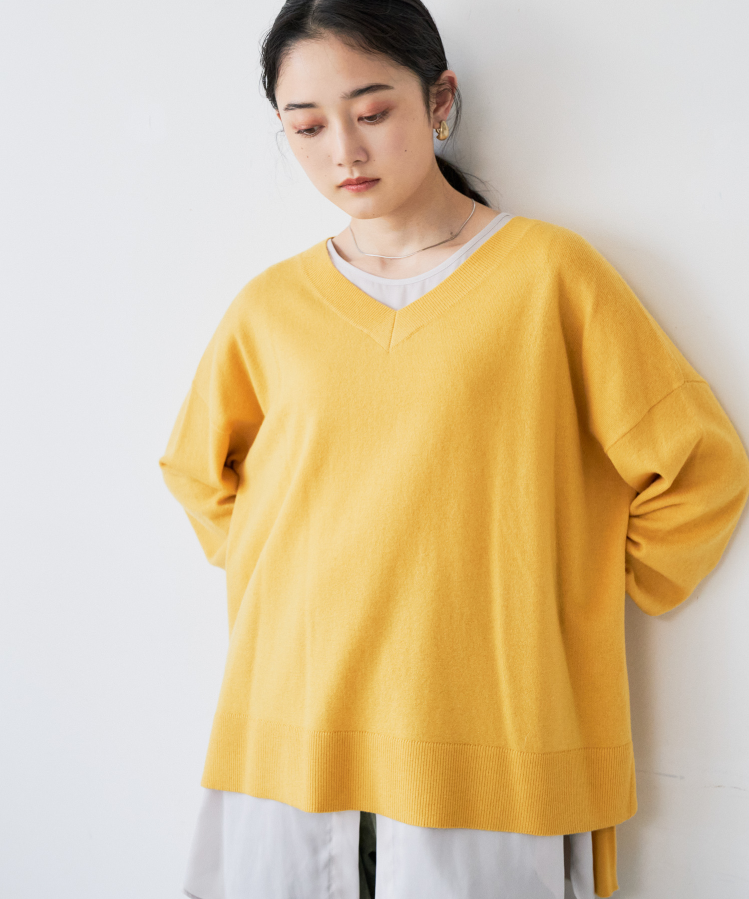 Liyoca Vネックニット インナー付きアンサンブル Landwards ランドワーズ の通販 アイルミネ