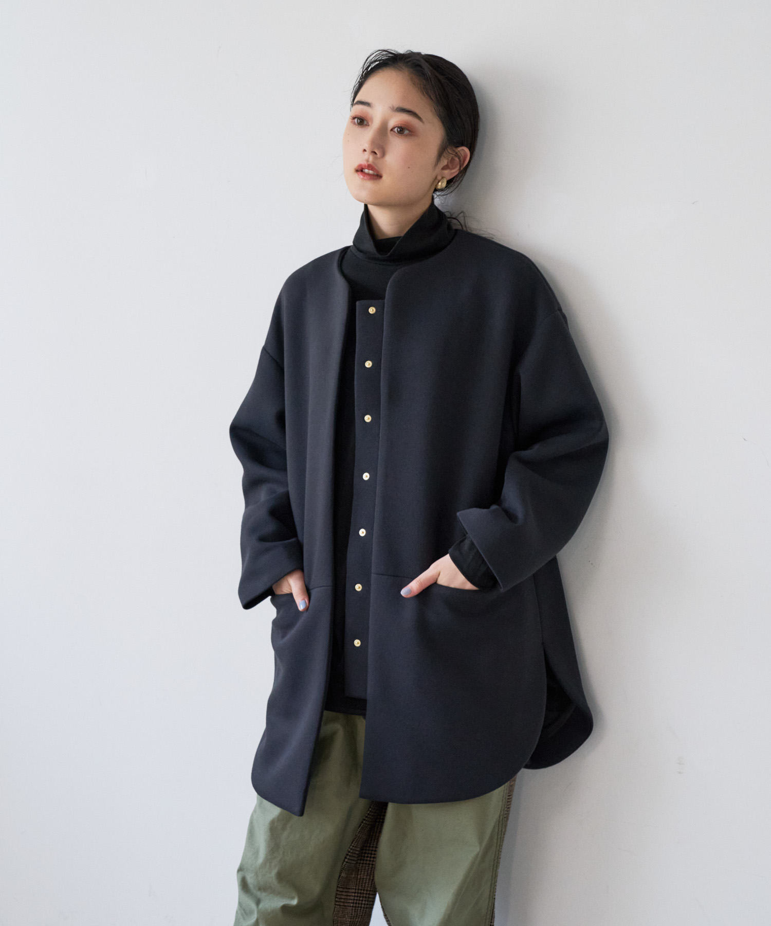 Liyoca ダンボールハーフコート Landwards ランドワーズ の通販 アイルミネ Liyoca ダンボールハーフコート Landwards ランドワーズ の通販 アイルミネ