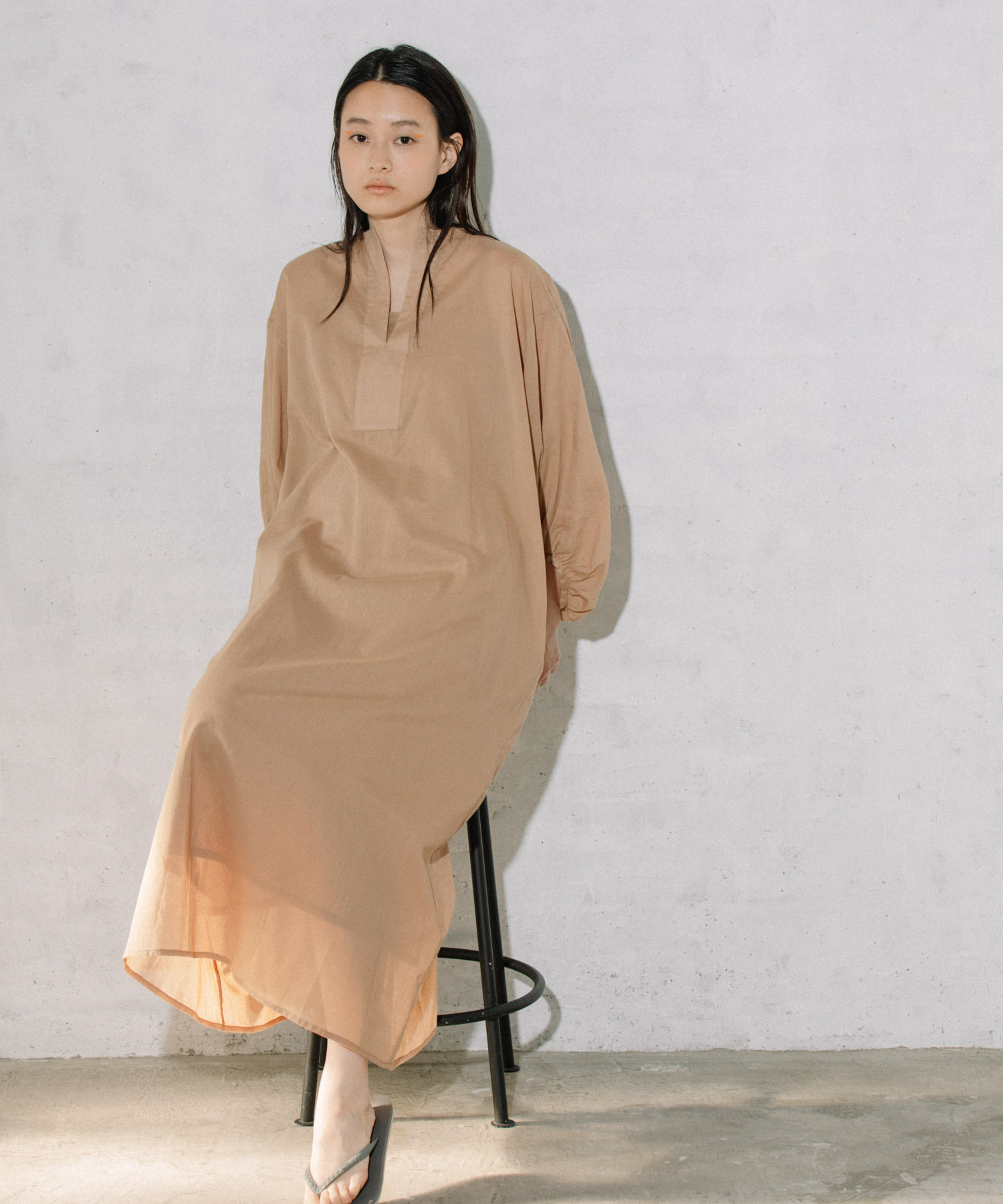 Audrey And John Wad コットンボイルボリューム袖ギャザーワンピース ウォッシャブル Landwards ランドワーズ の通販 アイルミネ