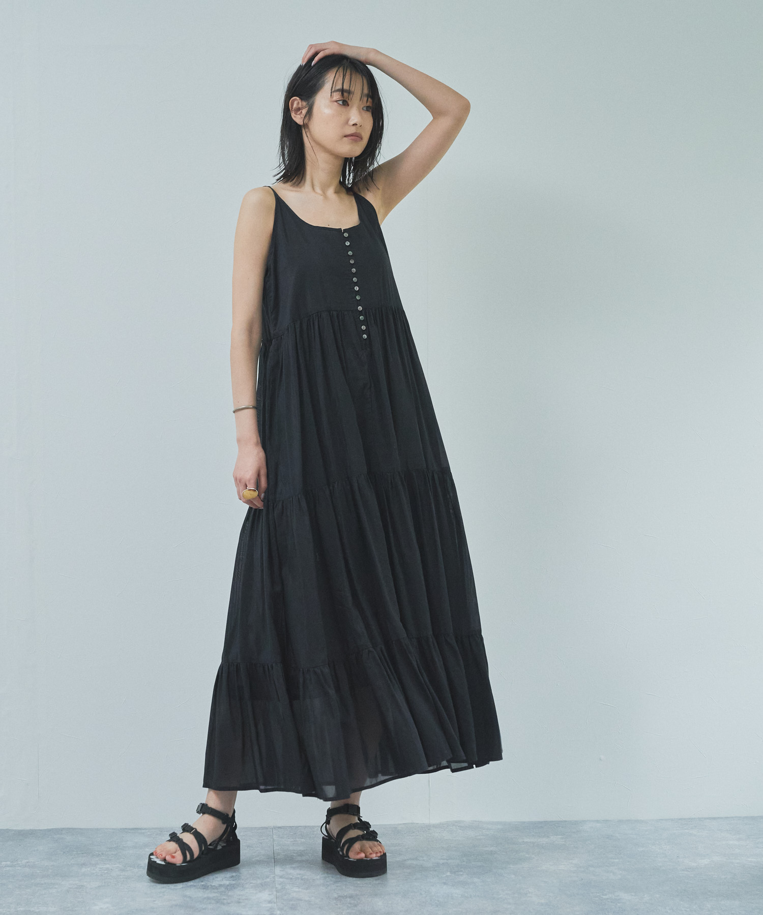 Audrey And John Wad コットンシルクキャミソールティアードワンピース Landwards ランドワーズ の通販 アイルミネ Audrey And John Wad コットンシルクキャミソールティアードワンピース Landwards ランドワーズ の通販 アイルミネ