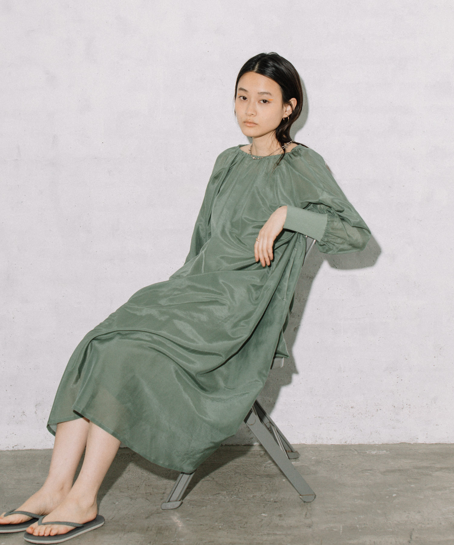 Audrey And John Wad コットンシルクシアーロングワンピース Landwards ランドワーズ の通販 アイルミネ