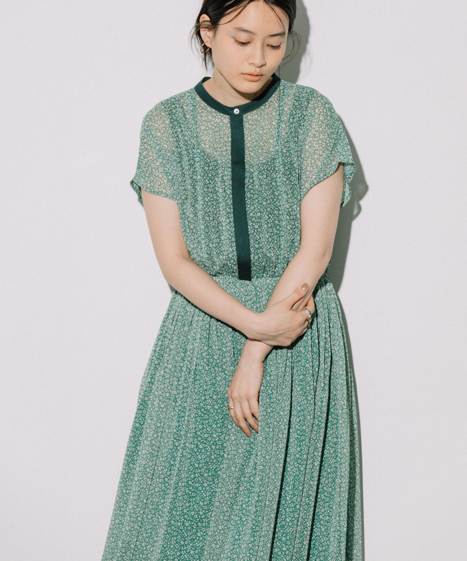 Audrey And John Wad 楊柳シフォンウエストタックワンピース Landwards ランドワーズ の通販 アイルミネ