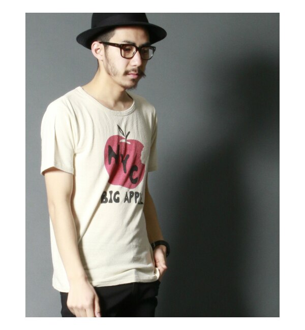 【WEB限定】AMERICAN RAG CIE シルク100%Ｔシャツ「NYC」