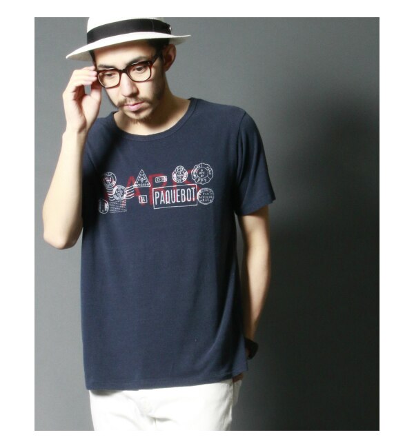 【WEB限定】AMERICAN RAG CIE シルク100%Ｔシャツ「PARIS」