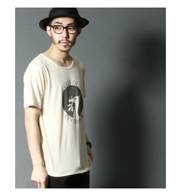 【WEB限定】AMERICAN RAG CIE シルク100%Ｔシャツ「LIVEPOOL」