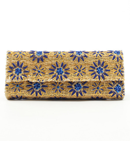 navasana×FATIMA MOROCCO別注フラワークラッチバッグ/703-FMC-SP FLOWER LONG