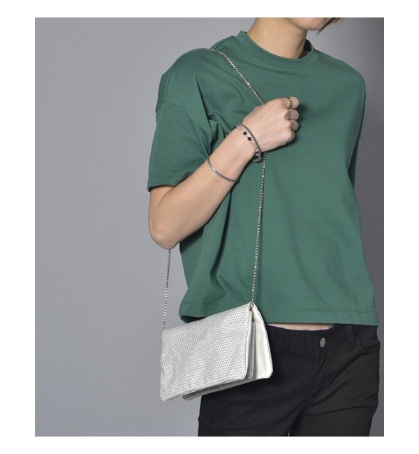 【アメリカンラグ シー/AMERICAN RAG CIE】 【WEB限定】three for free×AMERICAN RAG CIE エンボスプリントチェーンポシェット [送料無料]