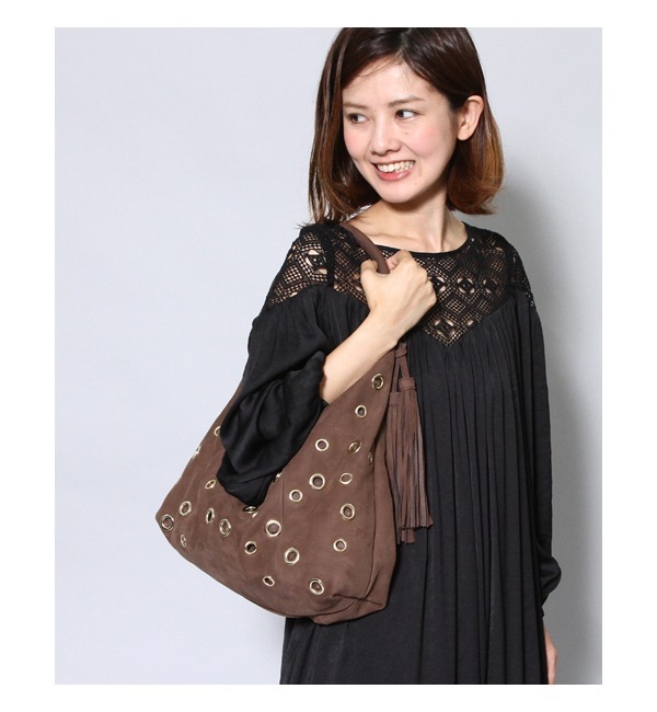 【アメリカンラグ シー/AMERICAN RAG CIE】 ハトメデザインショルダーバッグ [送料無料]