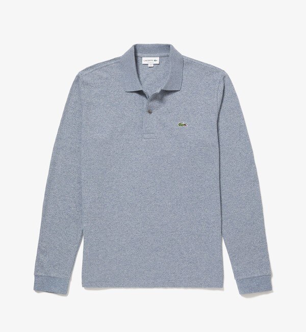 長袖 リブ カラ-ポロシャツ L1313 （杢・長袖)|LACOSTE(ラコステ)の