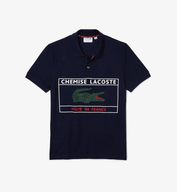 メイドインフランスボックスプリントポロシャツ|LACOSTE(ラコステ)の