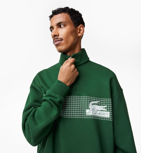 クラシックプリントハーフジップスウェット|LACOSTE(ラコステ)の通販