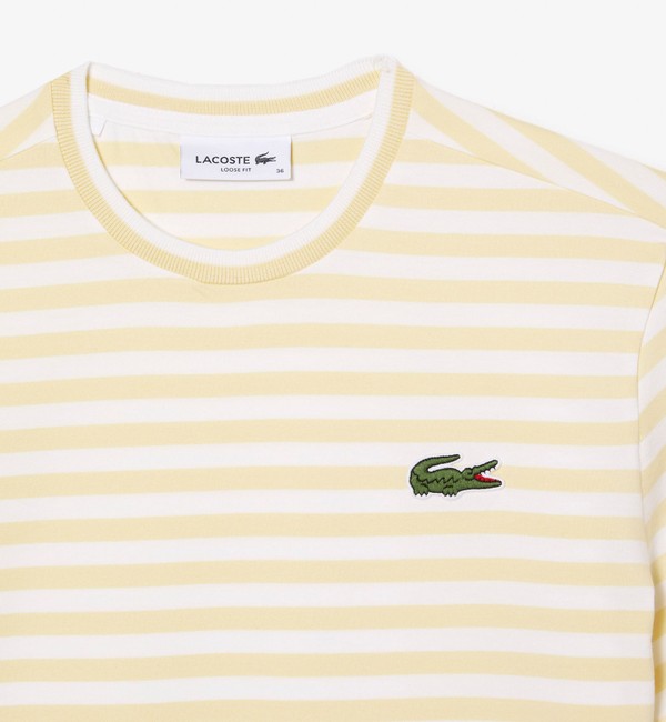 ヘビーウェイト ワイドマリンボーダー半袖Tシャツ|LACOSTE(ラコステ)の