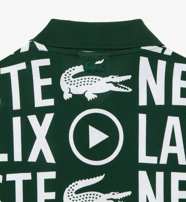 Lacoste x Netflix』 オーバーサイズ総柄ポロシャツ|LACOSTE(ラコステ