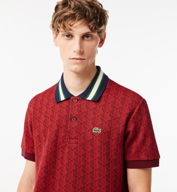 モノグラムジャカード半袖ポロシャツ|LACOSTE(ラコステ)の通販｜アイルミネ