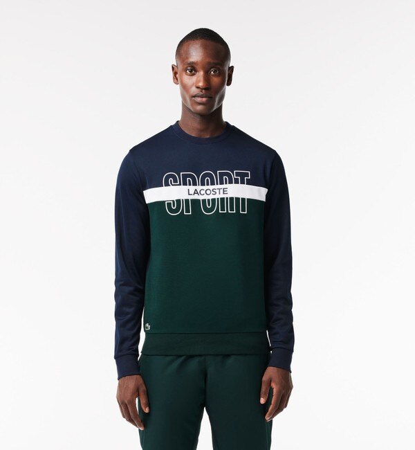 楽天 ラコステスポーツクルーネックスウェット トレーナー|LACOSTE トップス