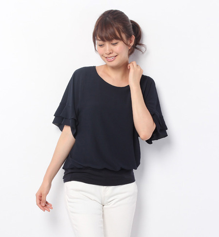 ジョーゼット×ベア天袖フリル