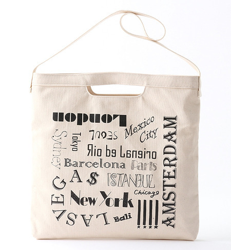 プリントショルダーバッグ