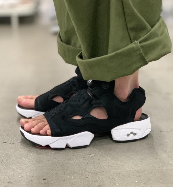 reebok instapump sandal