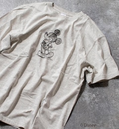 Disney ディズニー Drawing Mickey Mouse ビッグシルエット プリント Tシャツ Nolley S ノーリーズ の通販 アイルミネ