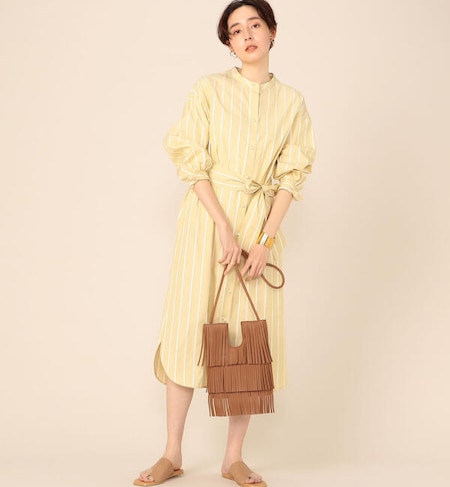 ストライプシャツワンピース Nolley S ノーリーズ の通販 アイルミネ ストライプシャツワンピース Nolley S ノーリーズ の通販 アイルミネ