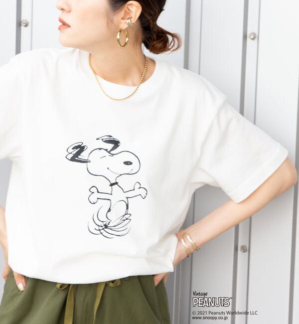 Webオリジナル Runrun Snoopy Tシャツ Nolley S ノーリーズ の通販 アイルミネ