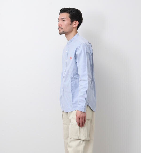 DANTON/ダントン】BAND COLLAR SHIRT L/S YOX バンドカラーシャツ