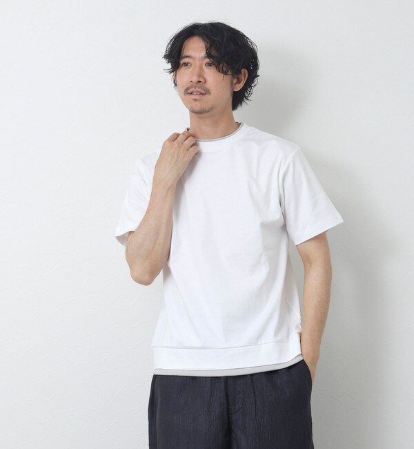 フェイクレイヤードTシャツ