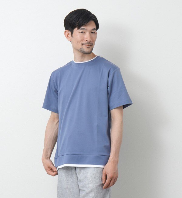 フェイクレイヤードTシャツ