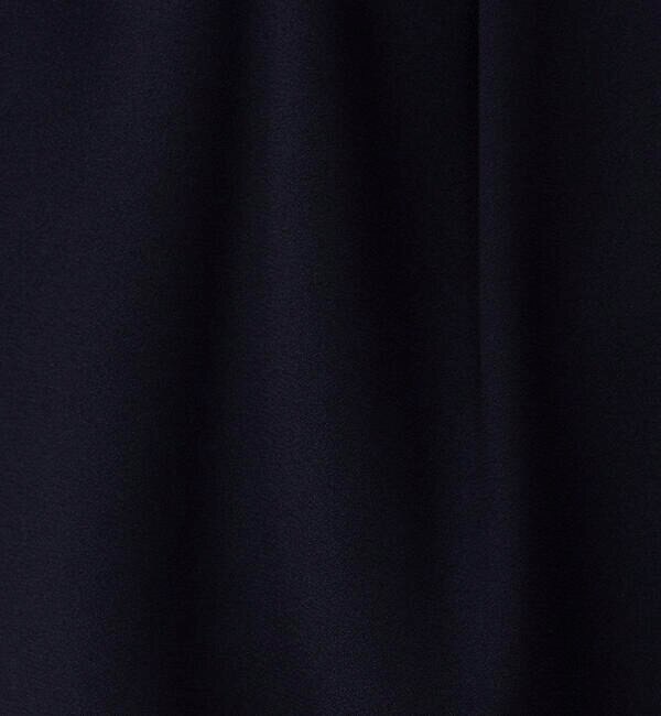 ◇【WEB限定カラー/サイズあり】ストレッチジョーゼット半袖配色ブラウス