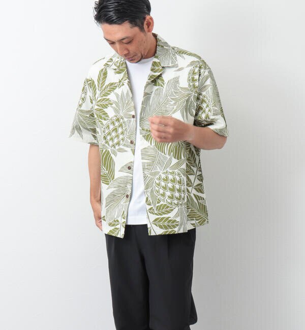 【Hilo Hattie/ヒロハッティ】別注Aloha Shirt Pineapples アロハシャツ
