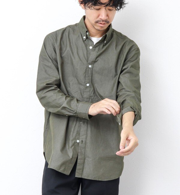 UNIVERSAL OVERALL/ユニバーサルオーバーオール BD SHIRT S/S シャツ-