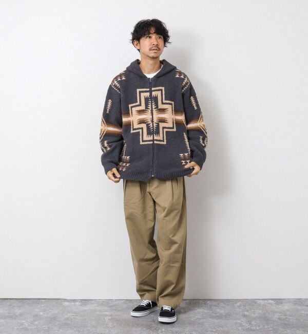 PENDLETON/ペンドルトン】Double Jacquard Zip up Hoodie ジップ