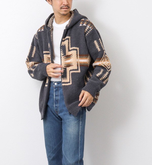 PENDLETON/ペンドルトン】Double Jacquard Zip up Hoodie ジップ