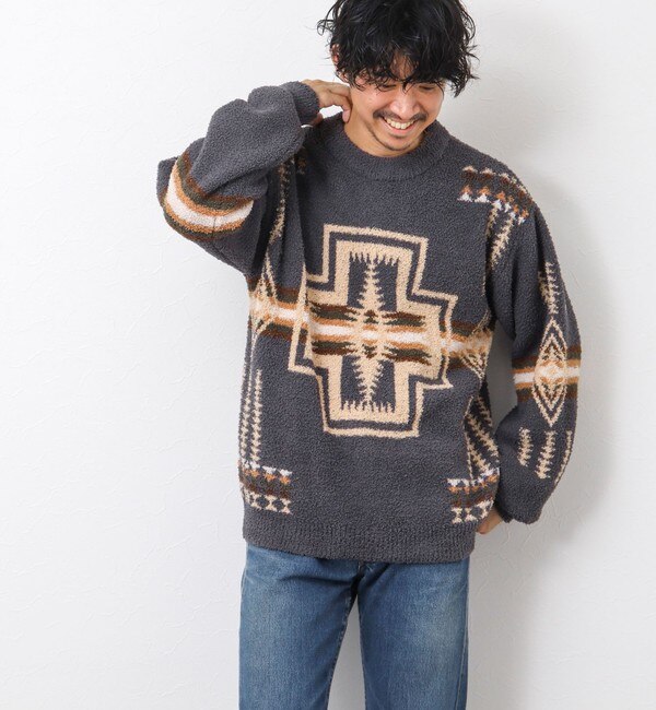 PENDLETON/ペンドルトン】Double Jacquard Crewneck Pullover クルー