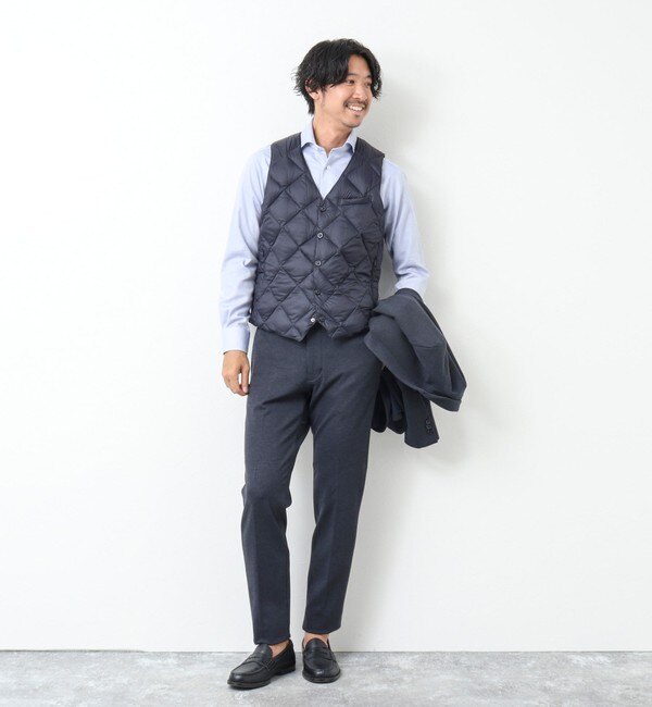 TAION/タイオン】SINGLE SNAP BUTTON DOWN GILET ダウンジレ|NOLLEY'S