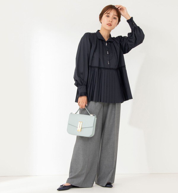 MARILYN MOON/マリリーンムーン】pleated embroidery blouse|NOLLEY'S