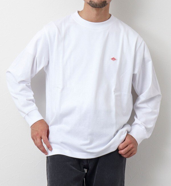 【DANTON/ダントン】LONG SLEEVE T-SHIRT ワッペンロゴ ロンTシャツ