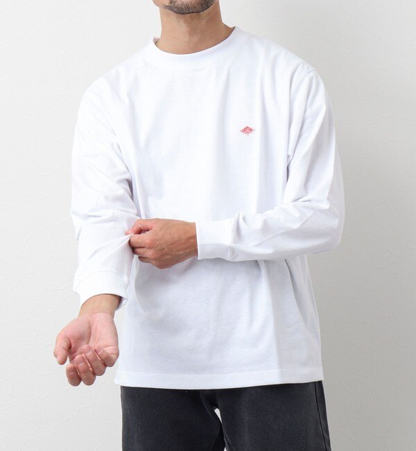 【DANTON/ダントン】LONG SLEEVE T-SHIRT ワッペンロゴ ロンTシャツ