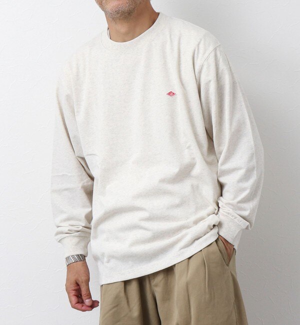 DANTON/ダントン】LONG SLEEVE T-SHIRT ワッペンロゴ ロンTシャツ