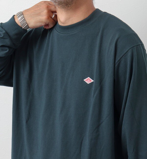 【DANTON/ダントン】LONG SLEEVE T-SHIRT ワッペンロゴ ロンTシャツ