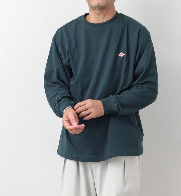 【DANTON/ダントン】LONG SLEEVE T-SHIRT ワッペンロゴ ロンTシャツ