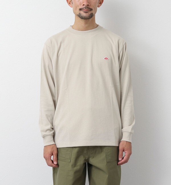 【DANTON/ダントン】LONG SLEEVE T-SHIRT ワッペンロゴ ロンTシャツ