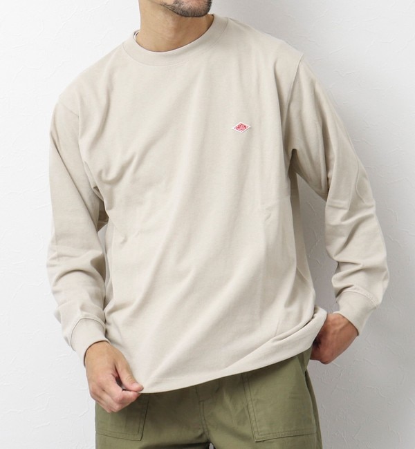 【DANTON/ダントン】LONG SLEEVE T-SHIRT ワッペンロゴ ロンTシャツ