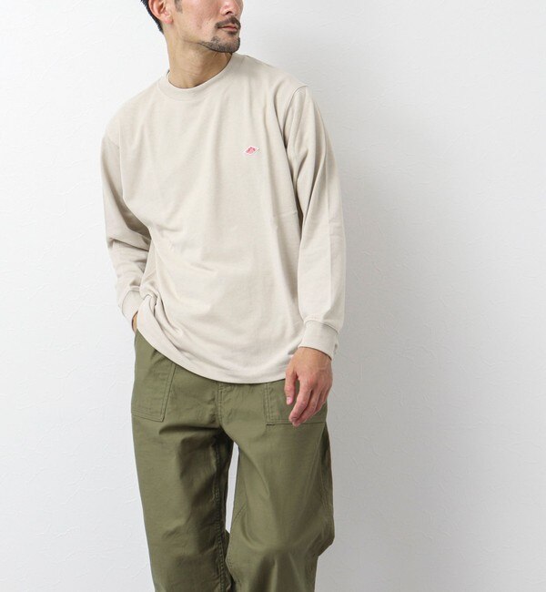 【DANTON/ダントン】LONG SLEEVE T-SHIRT ワッペンロゴ ロンTシャツ