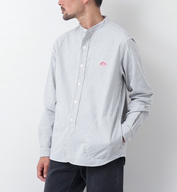 【DANTON/ダントン】BAND COLLAR SHIRT OXP